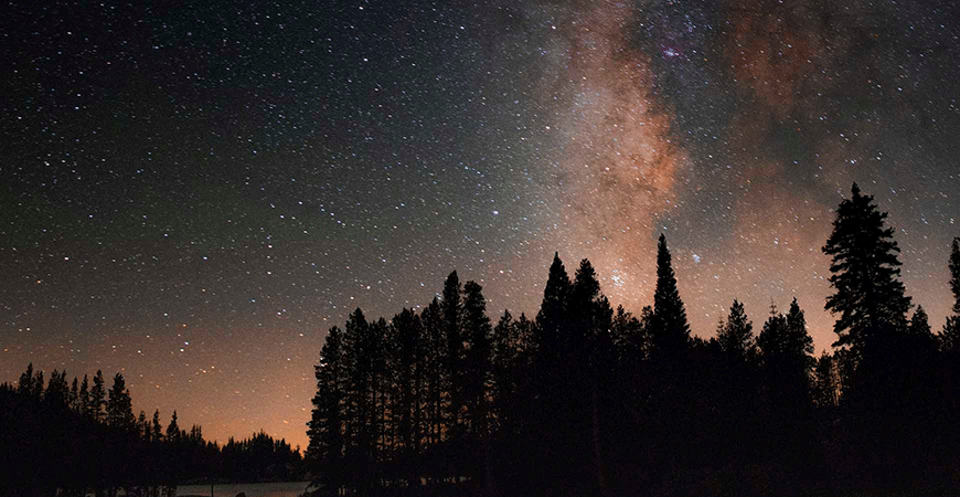 The night sky